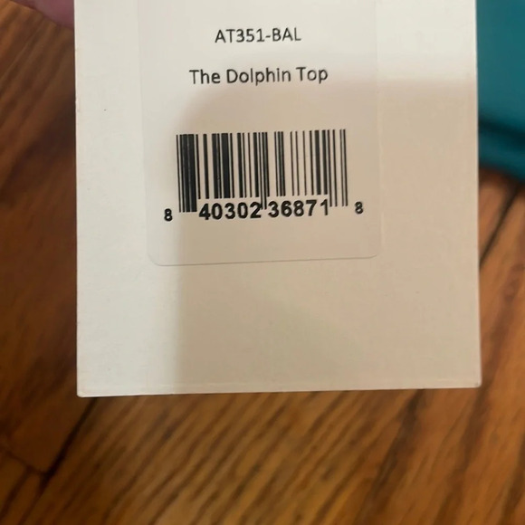 Andie The Dolphin Bikini Top Swimsuit Baltic blue NWT - Picture 6 of 7